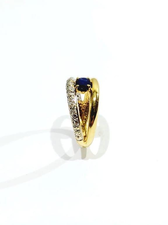 Diamond & sapphire ring - Image 5