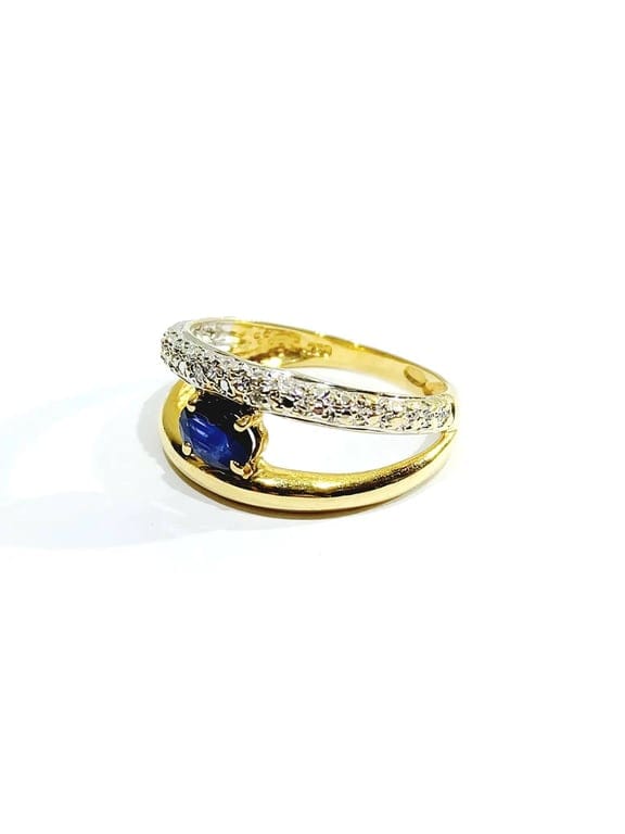 Diamond & sapphire ring - Image 7