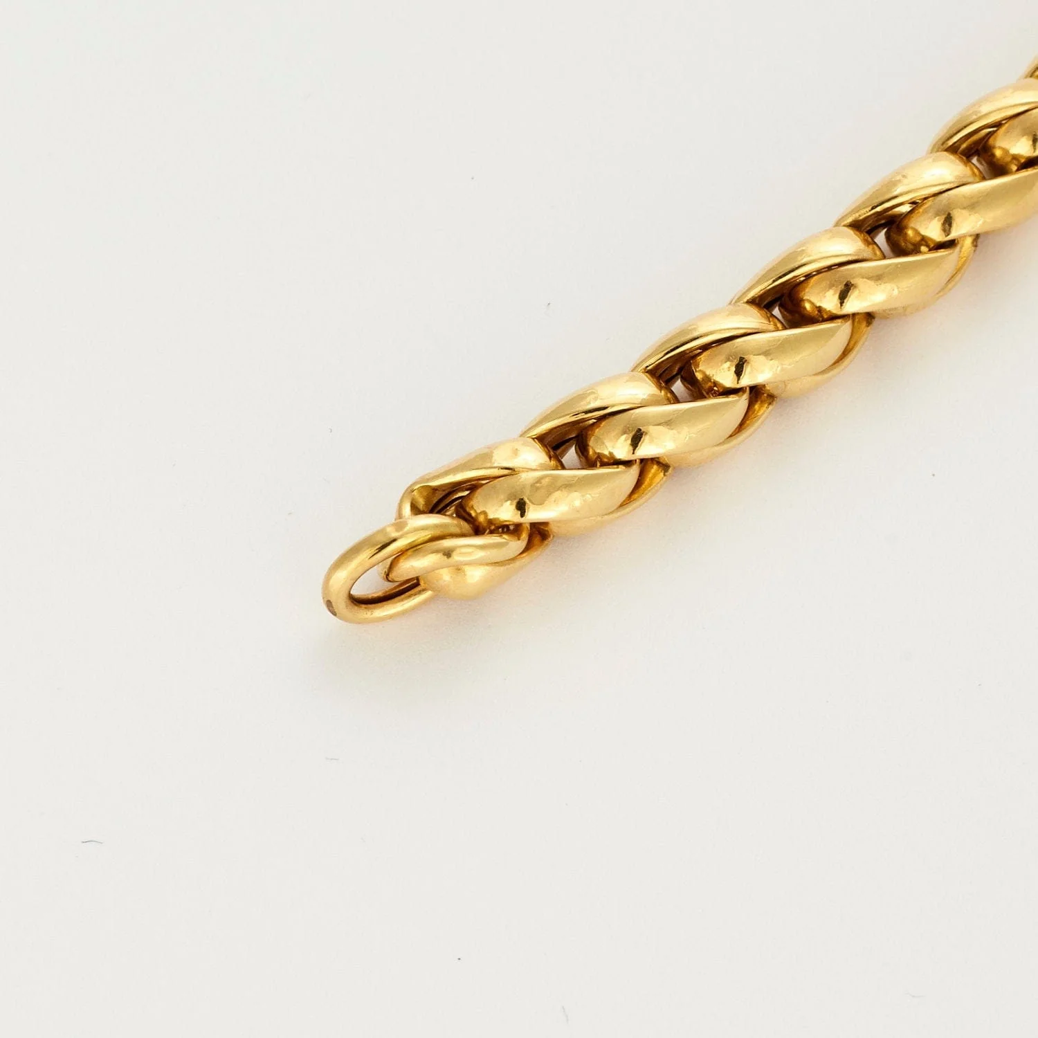 Yellow gold waterfall mesh bracelet - Image 5