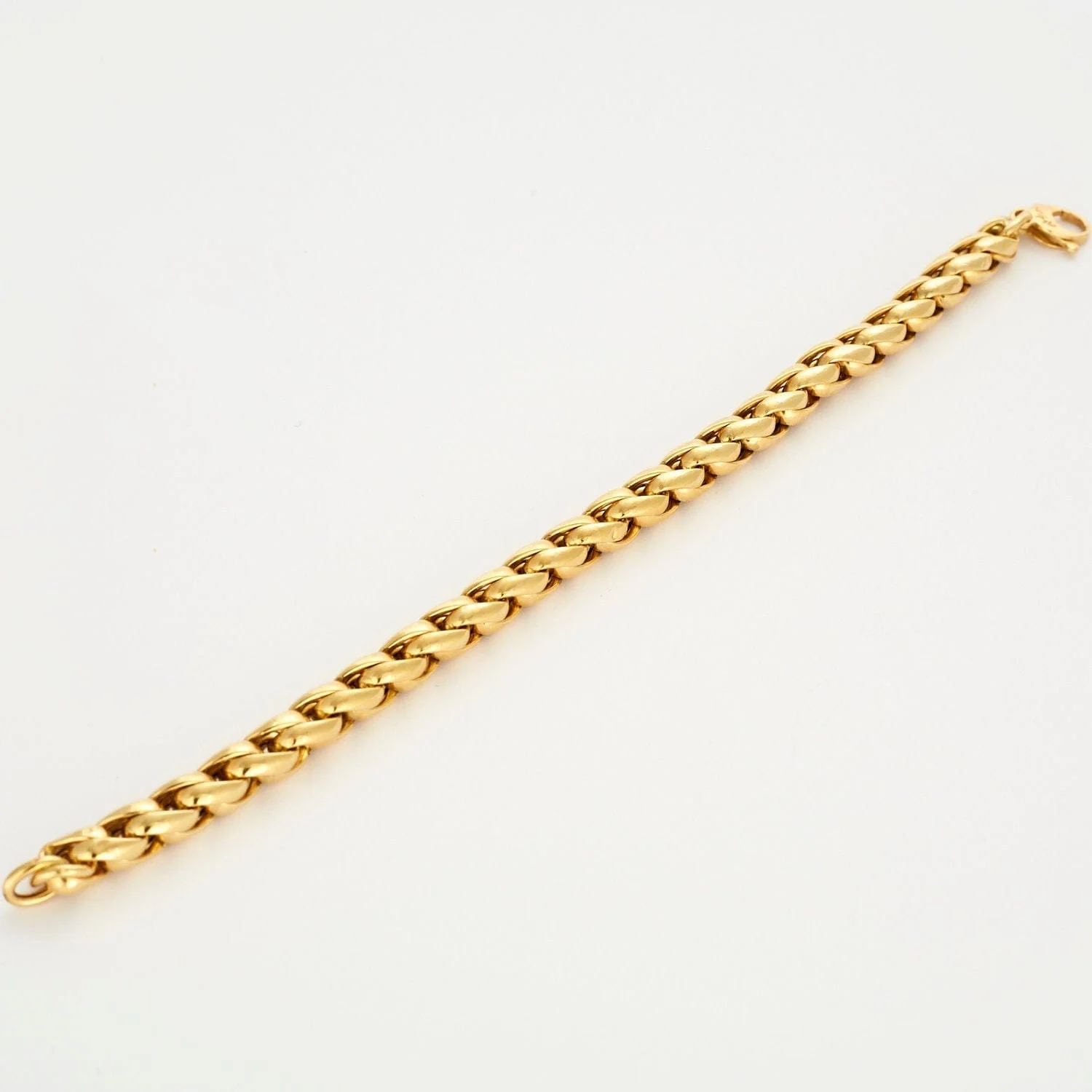 Yellow gold waterfall mesh bracelet - Image 6