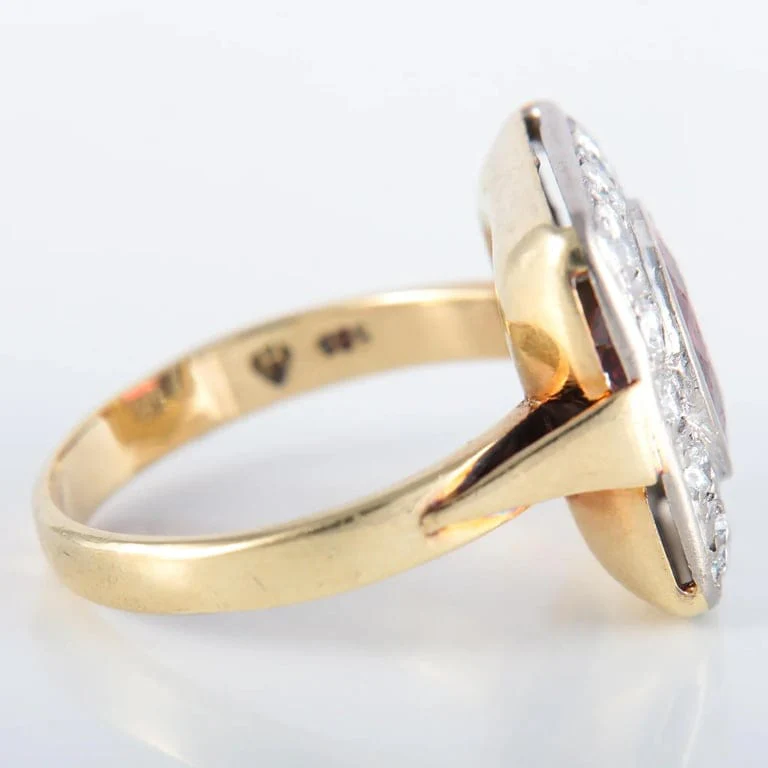 Garnet Diamond Ring - Image 10