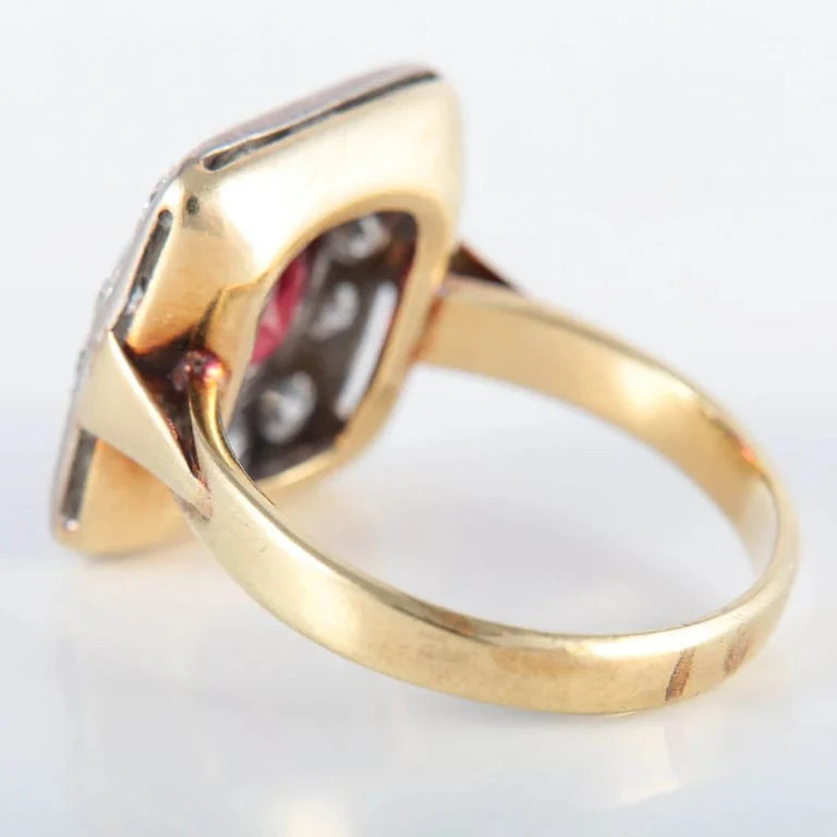 Garnet Diamond Ring - Image 7