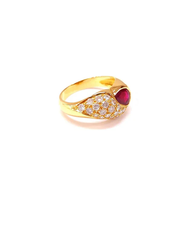 Ruby and diamond bangle ring - Image 3
