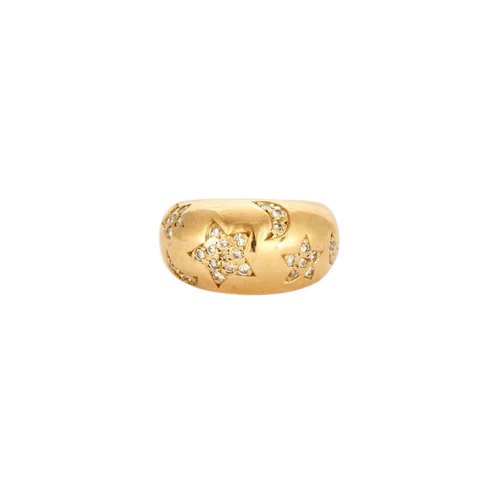 3 moons 3 stars diamond ring