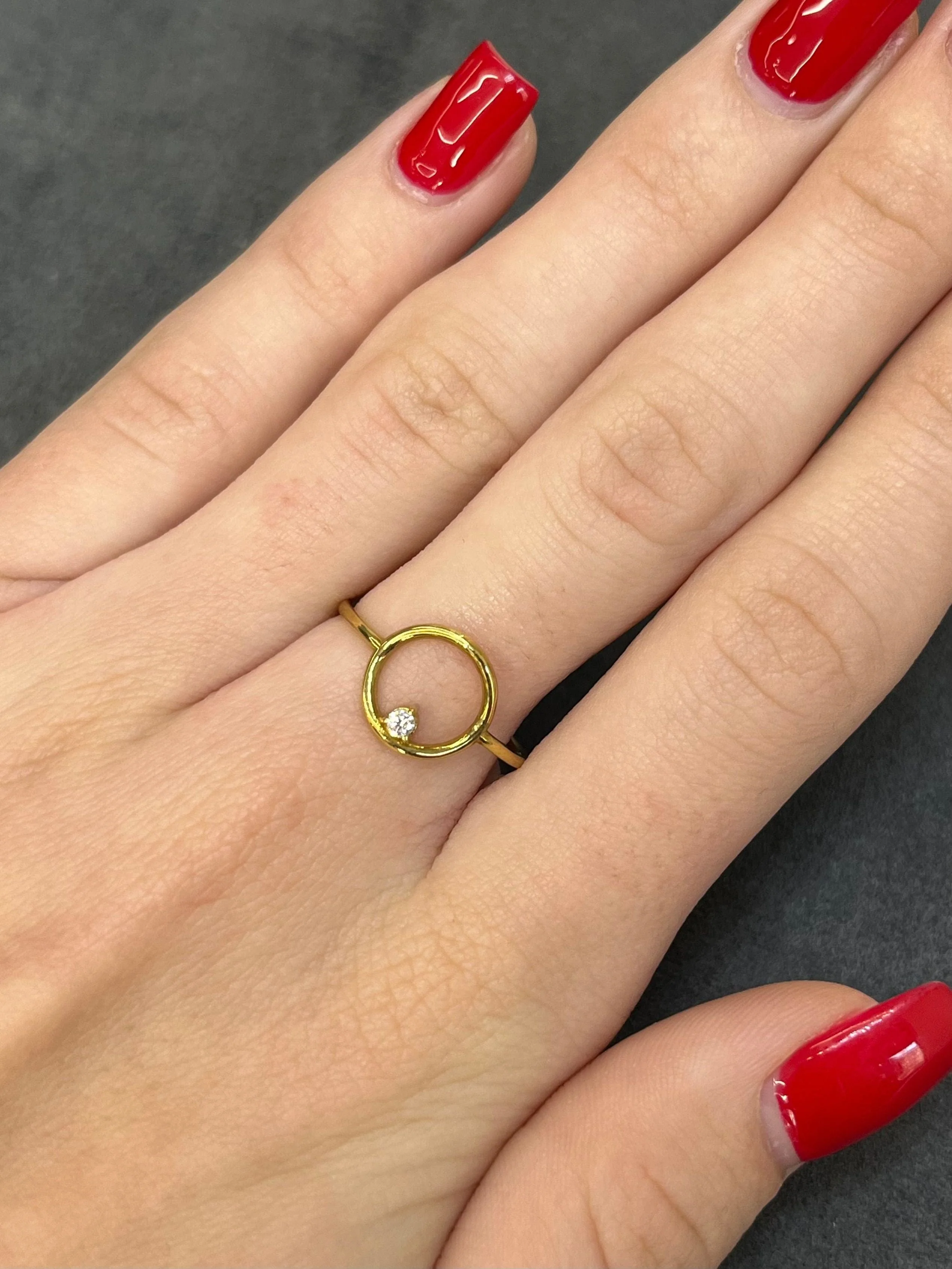 Yellow gold and diamond ring - Image 3