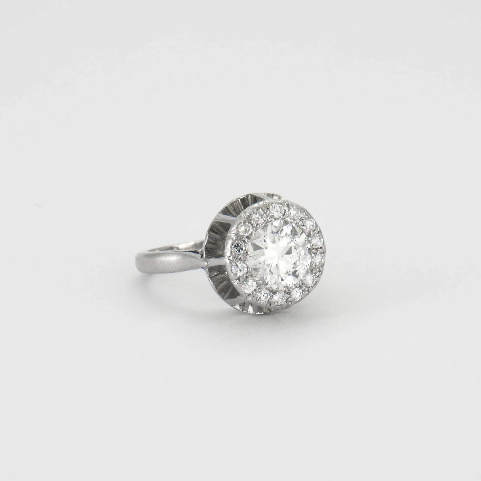Solitaire Ring platinum 1.50ct - Image 3