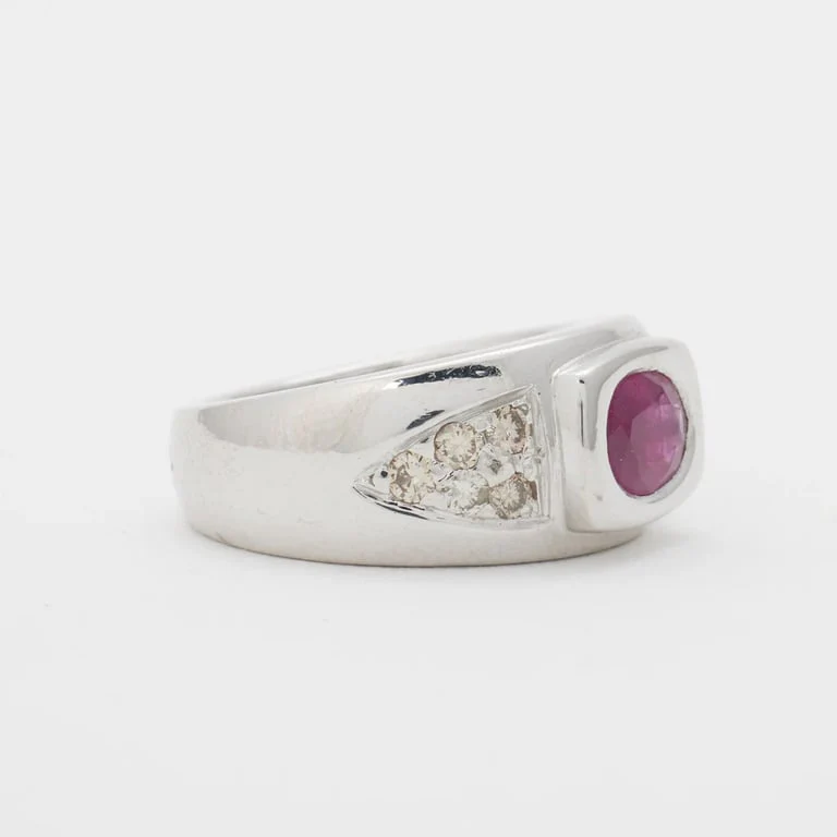 Ruby diamond ring - Image 4