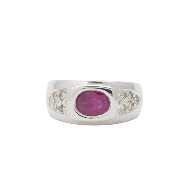 Ruby diamond ring - Image 7