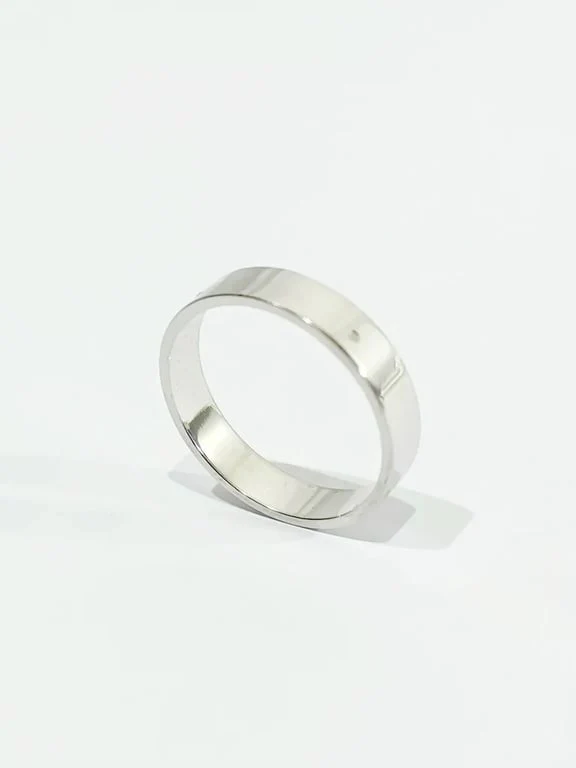 White gold wedding ring - Image 3