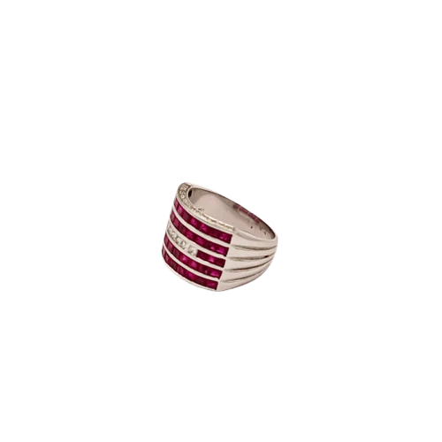 White Gold Ruby ring 