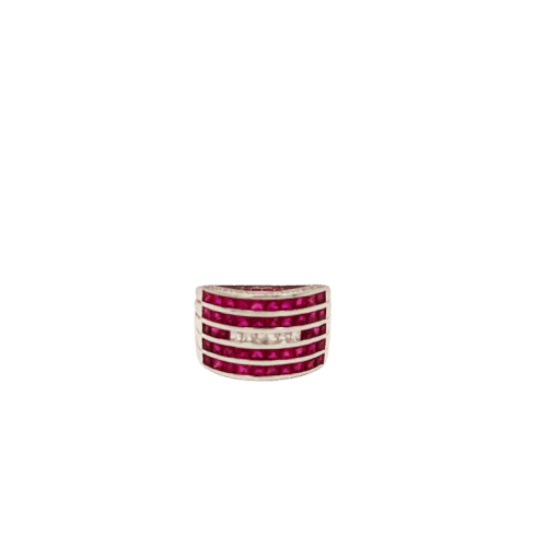 White Gold Ruby ring  - Image 4