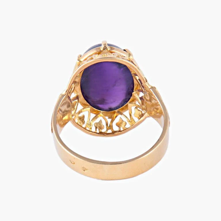 Amethyst cabochon ring - Image 6