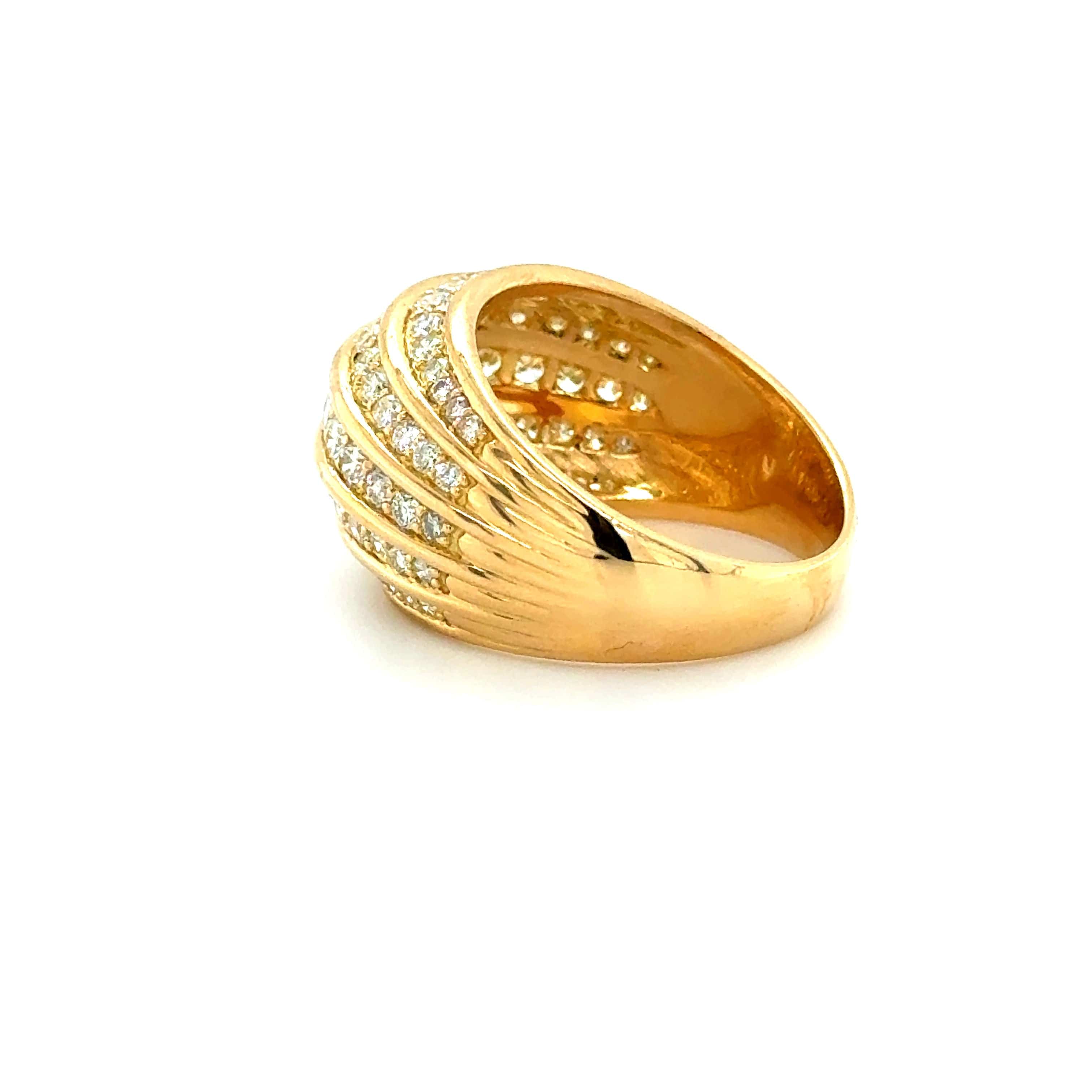 Yellow gold and diamond ring - Image 2