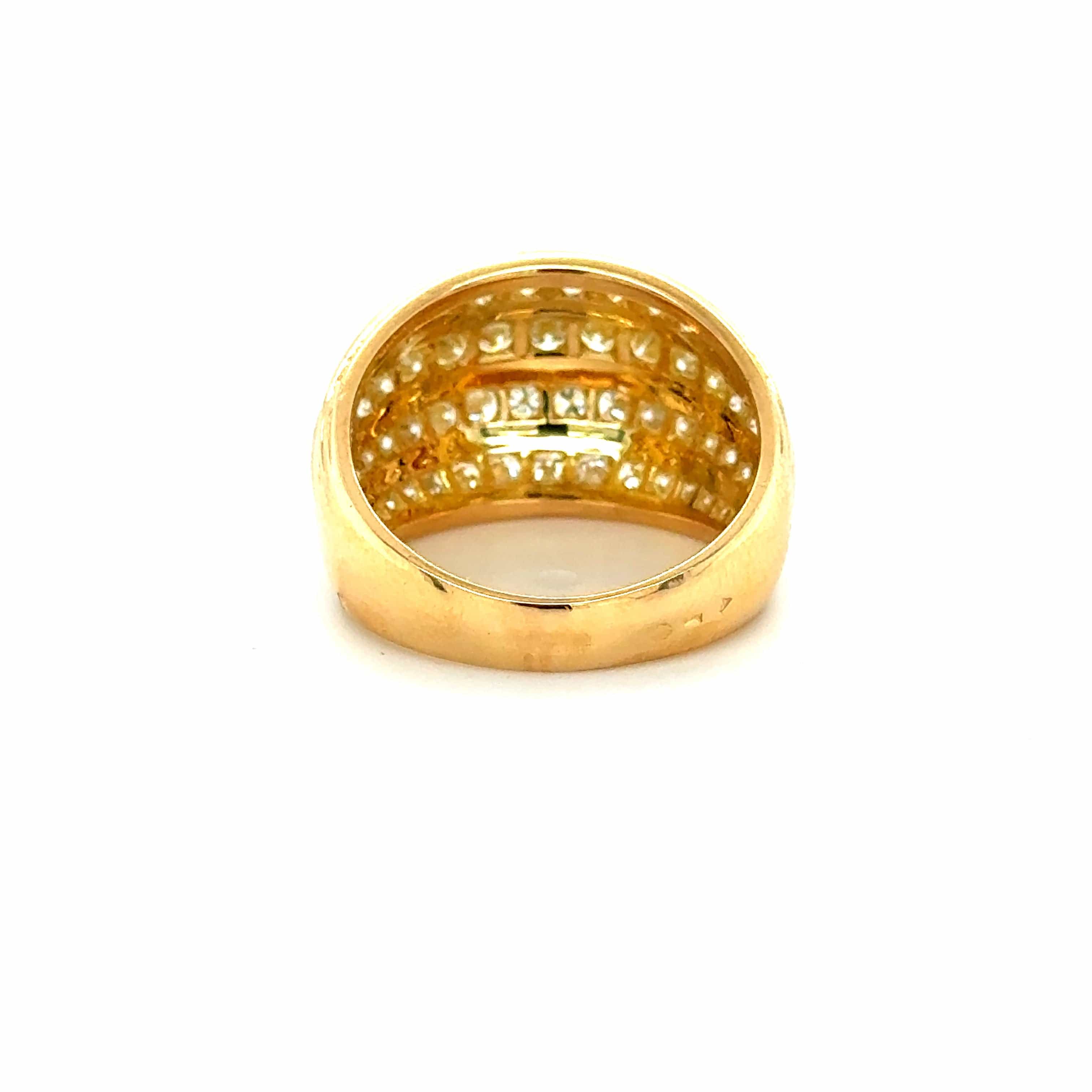 Yellow gold and diamond ring - Image 4