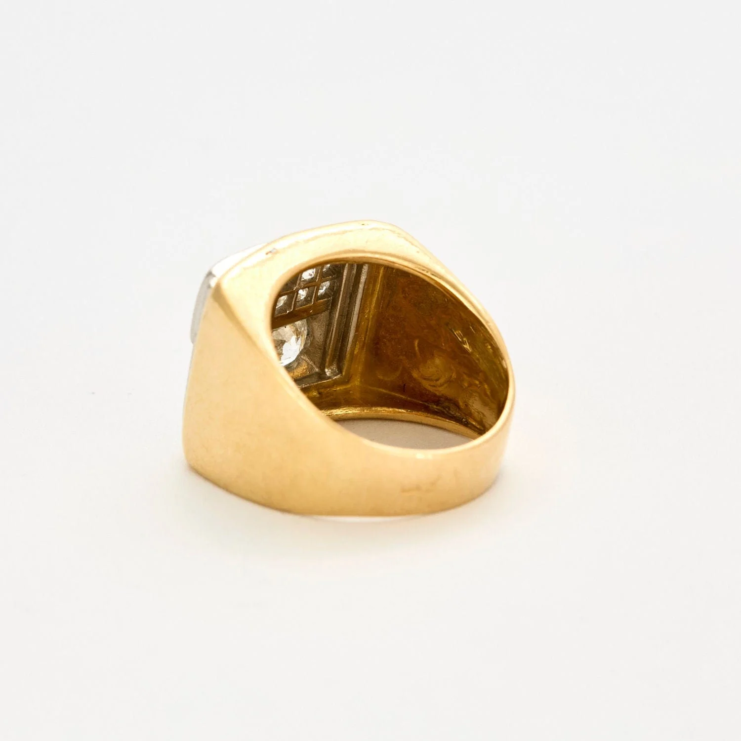 Ring Tank yellow gold diamonds - Image 3