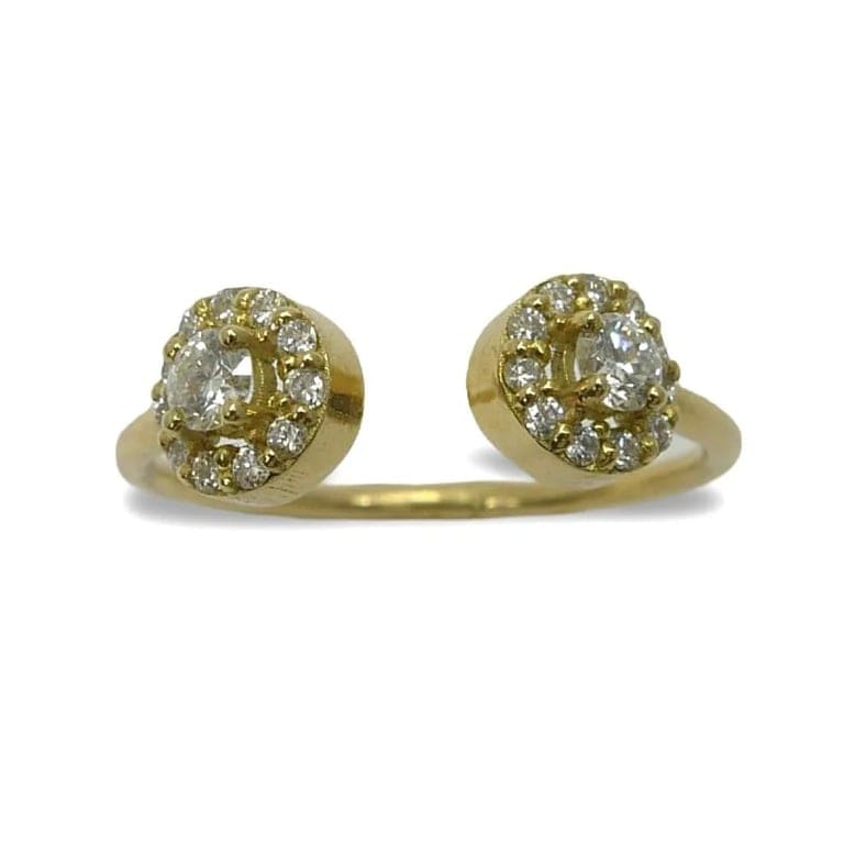 Yellow gold and diamond ring - Image 3
