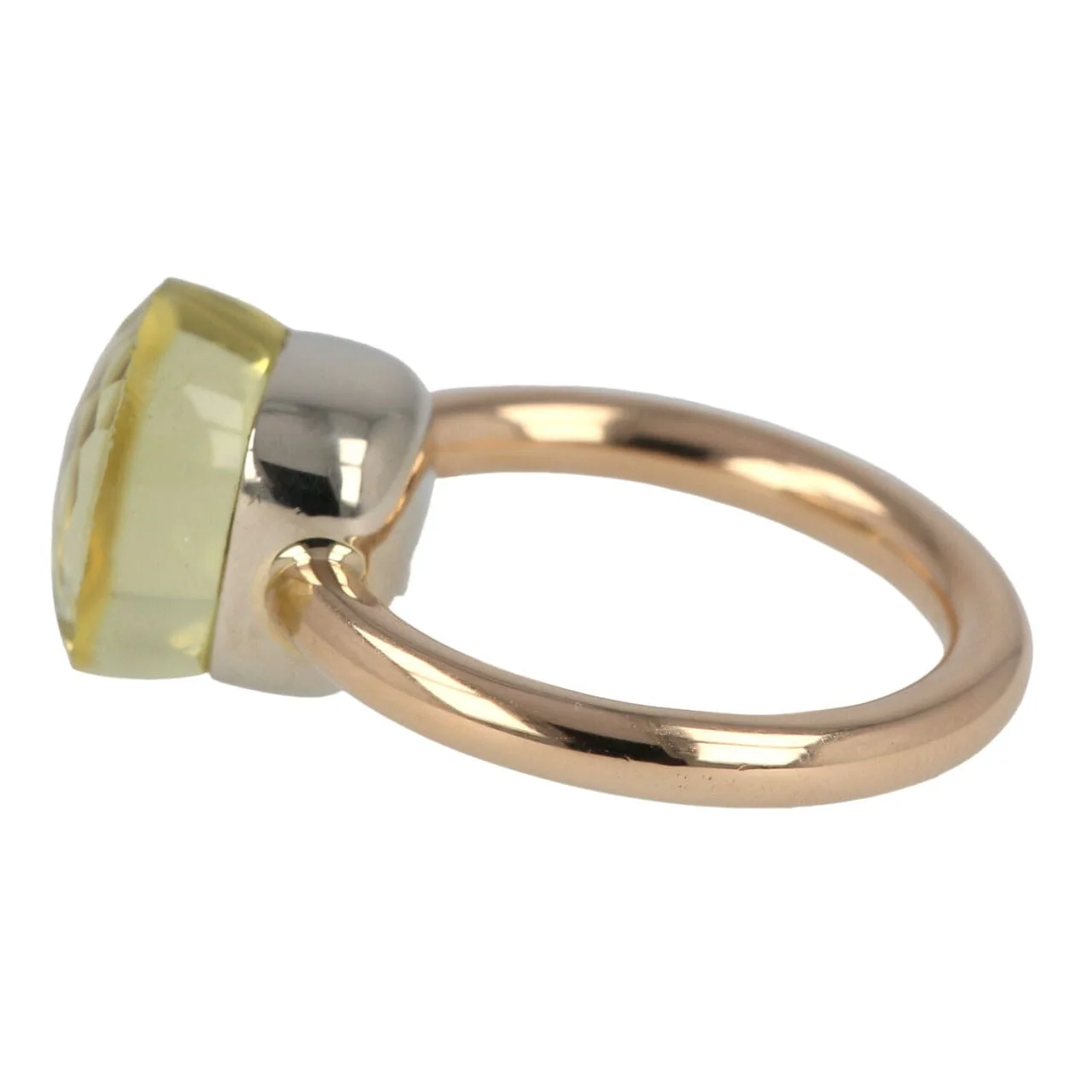 POMELLATO - ring Nudo rose gold prasiolite - Image 2