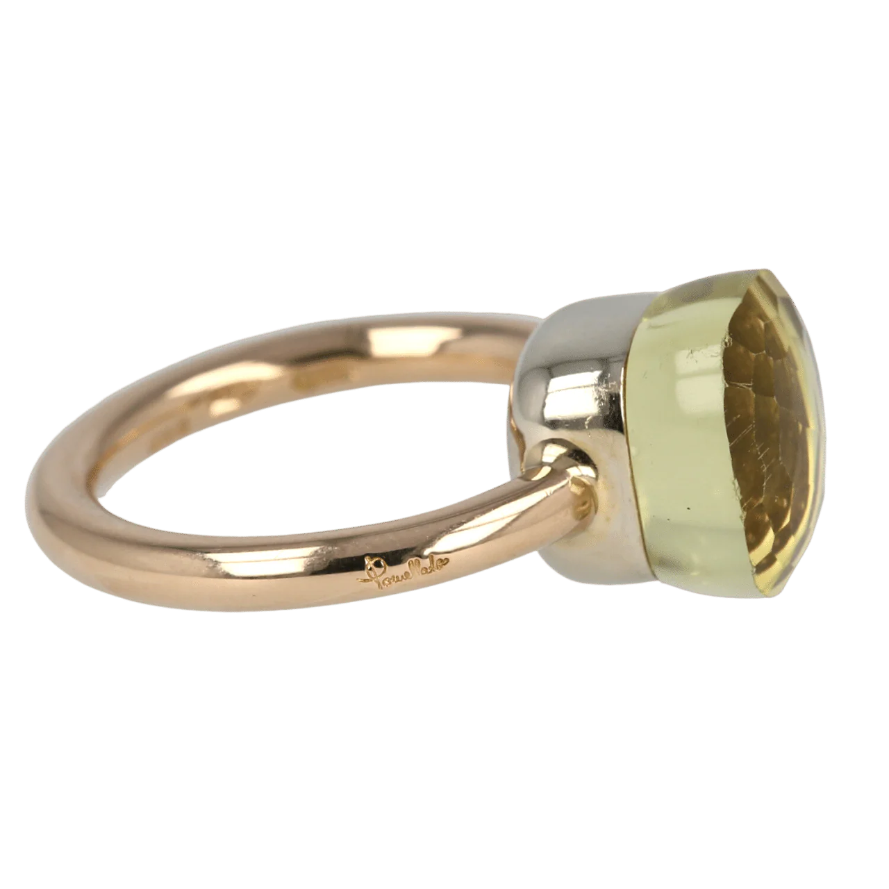 POMELLATO - ring Nudo rose gold prasiolite - Image 3