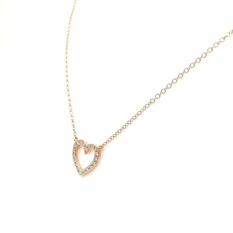 Rose gold & diamond necklace - Image 5