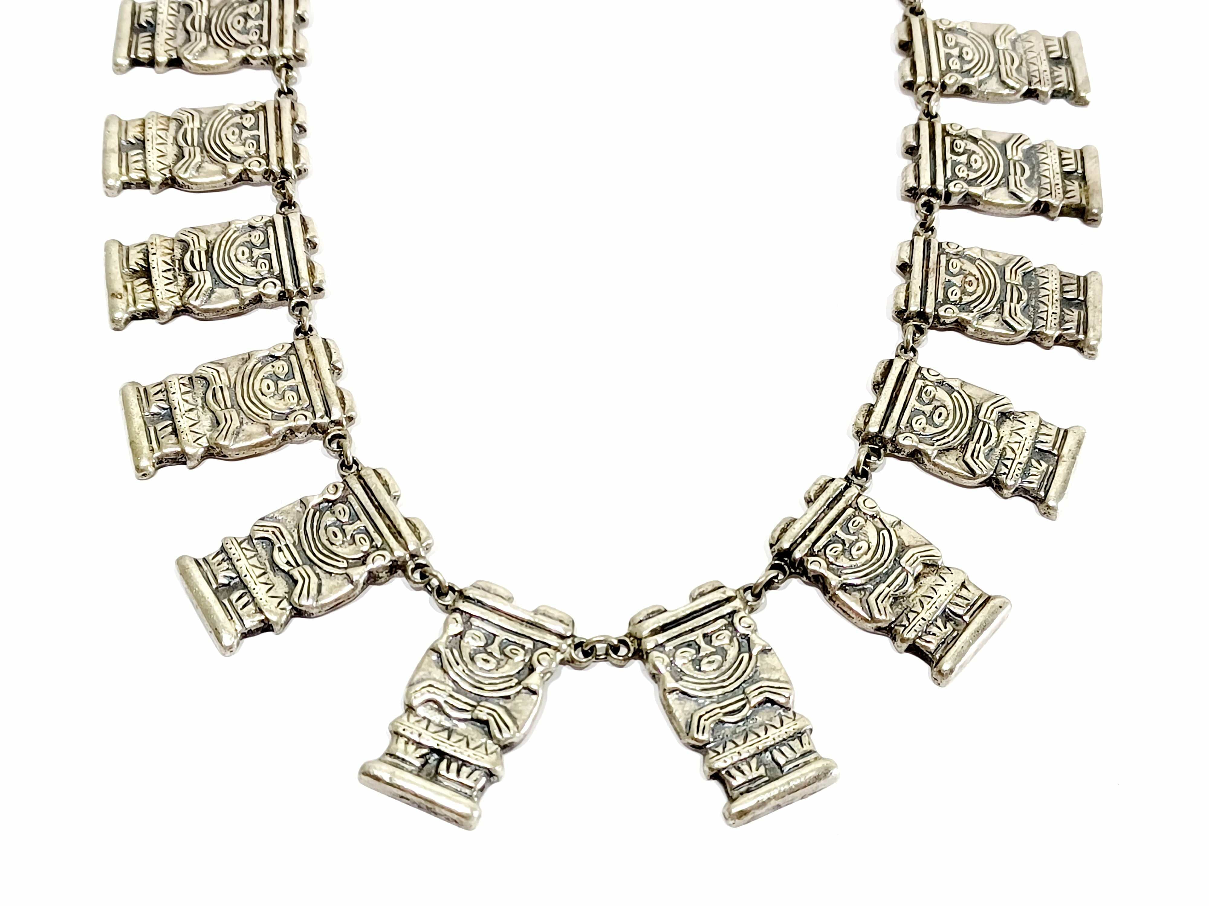 Mexican Necklace silver - Image 3