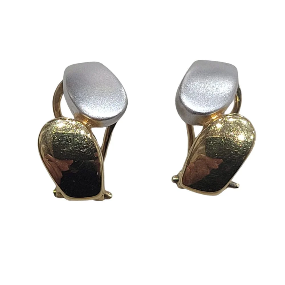 Earrings - Earrings in 18k yellow and white gold 