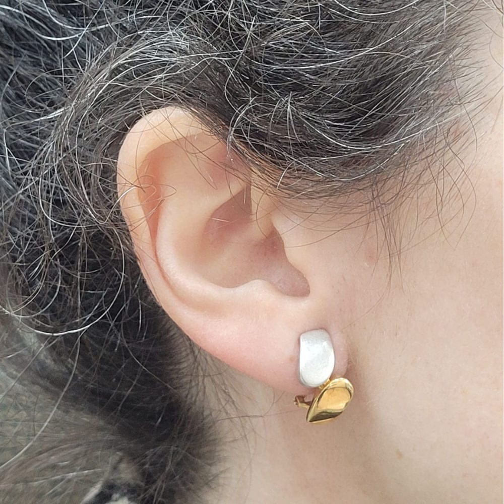 Earrings - Earrings in 18k yellow and white gold  - Image 2