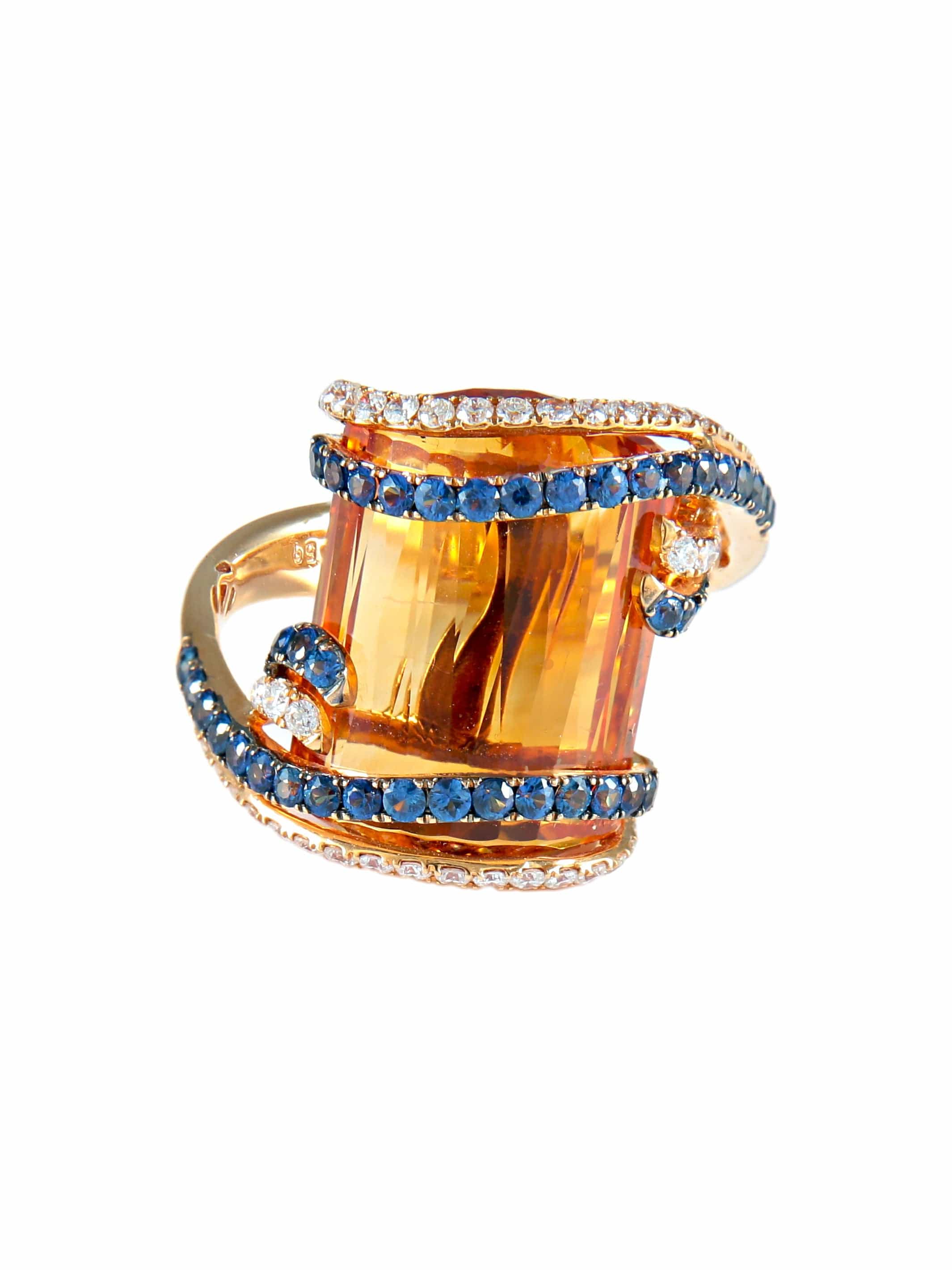 Honey Citrine Ring