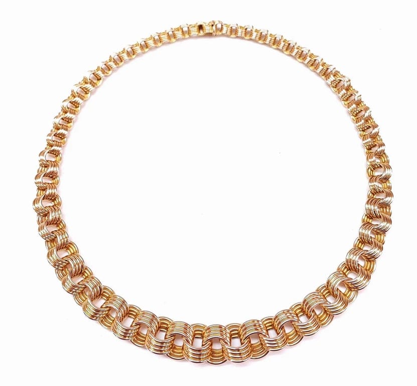 Solid yellow gold necklace