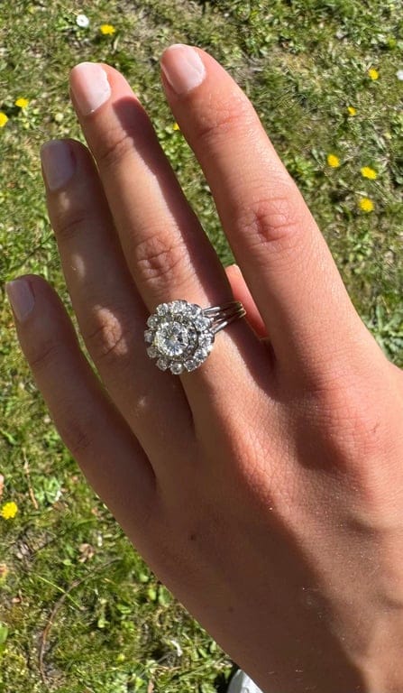 Ring - White gold and diamonds - Image 2