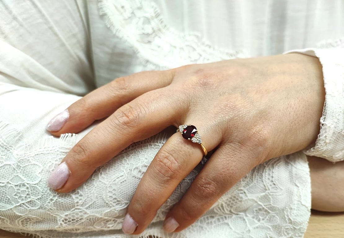 Ruby and diamond ring - Image 2