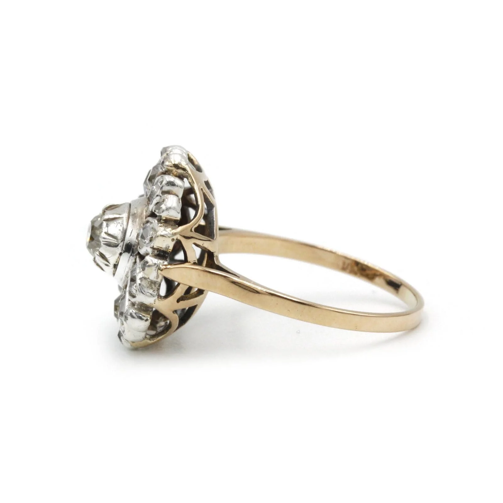 Two-tone gold and diamond ring - Image 3