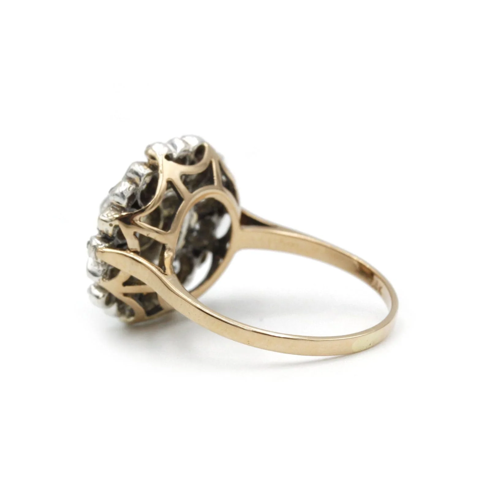 Two-tone gold and diamond ring - Image 4