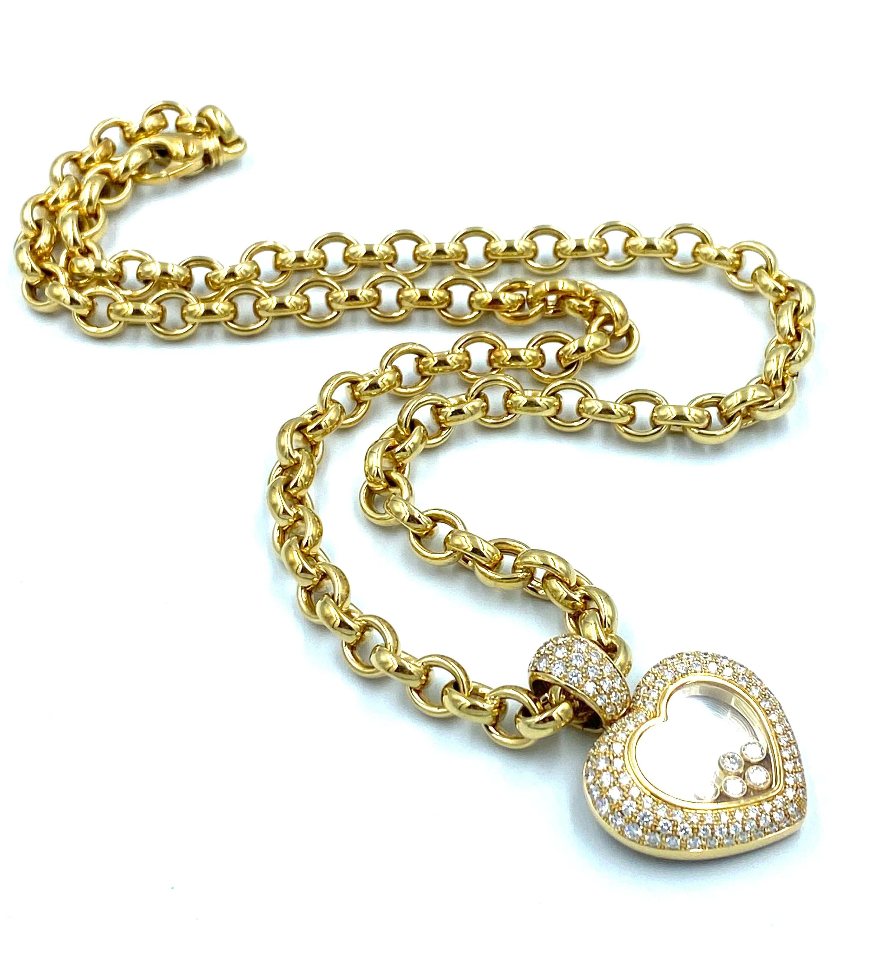 CHOPARD. Collection Happy Diamonds, important necklace