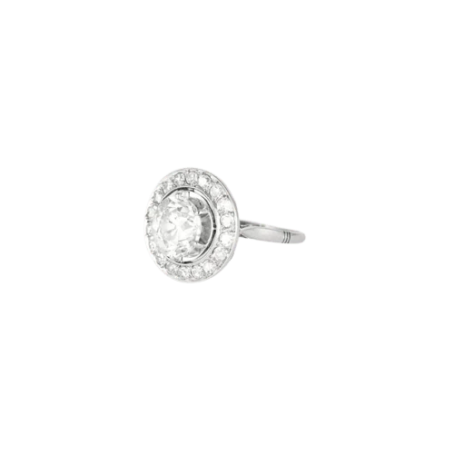 Solitaire ring platinum diamond 2.20ct