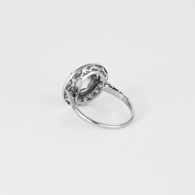 Solitaire ring platinum diamond 2.20ct - Image 5