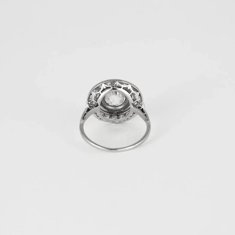 Solitaire ring platinum diamond 2.20ct - Image 7