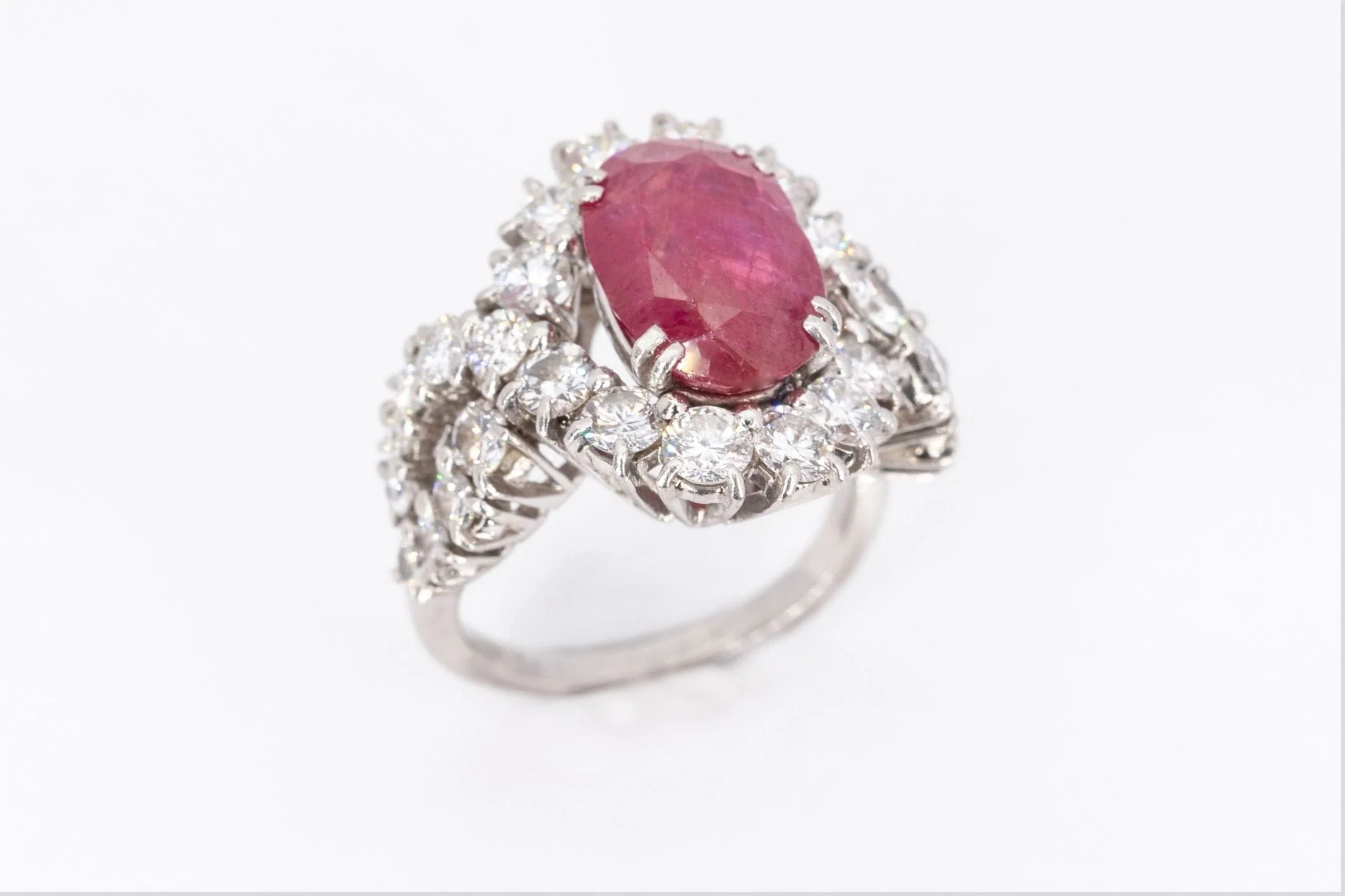 Ruby and diamond ring - Image 3