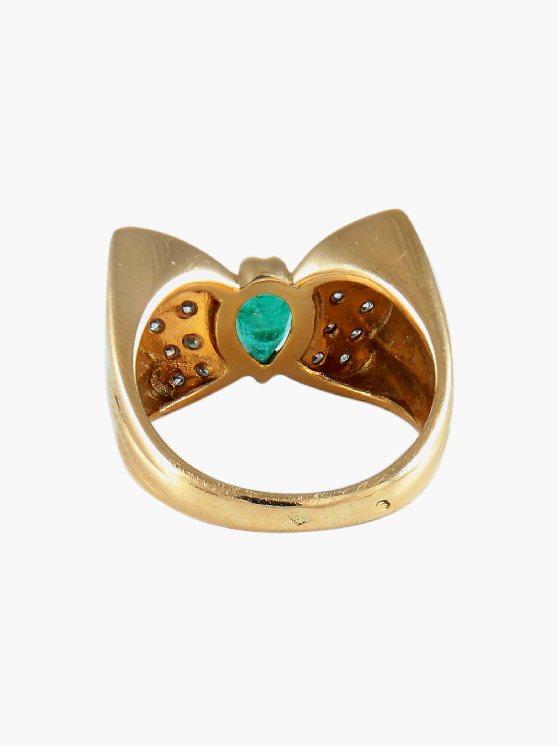Emerald Butterfly Ring - Image 5