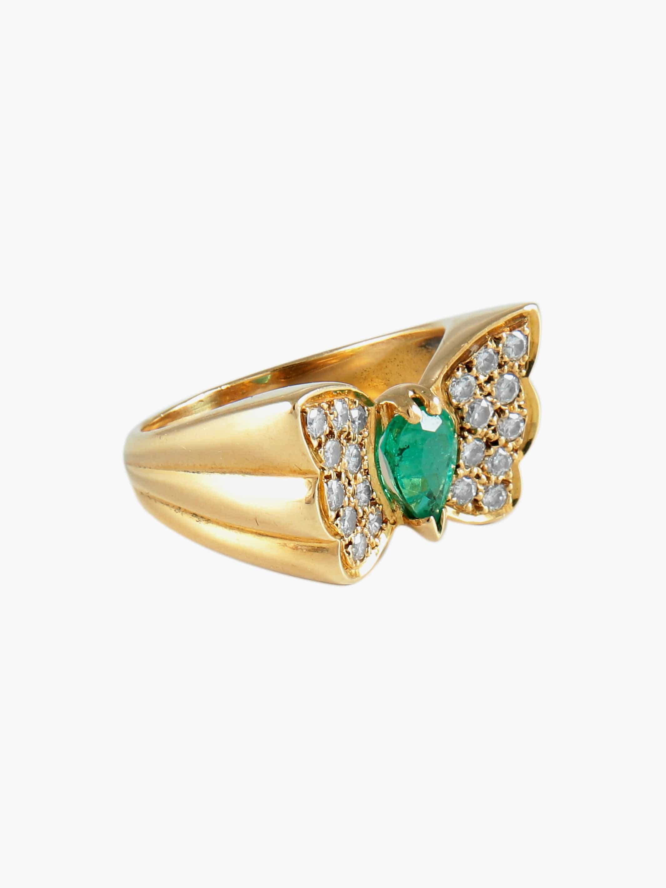 Emerald Butterfly Ring - Image 7