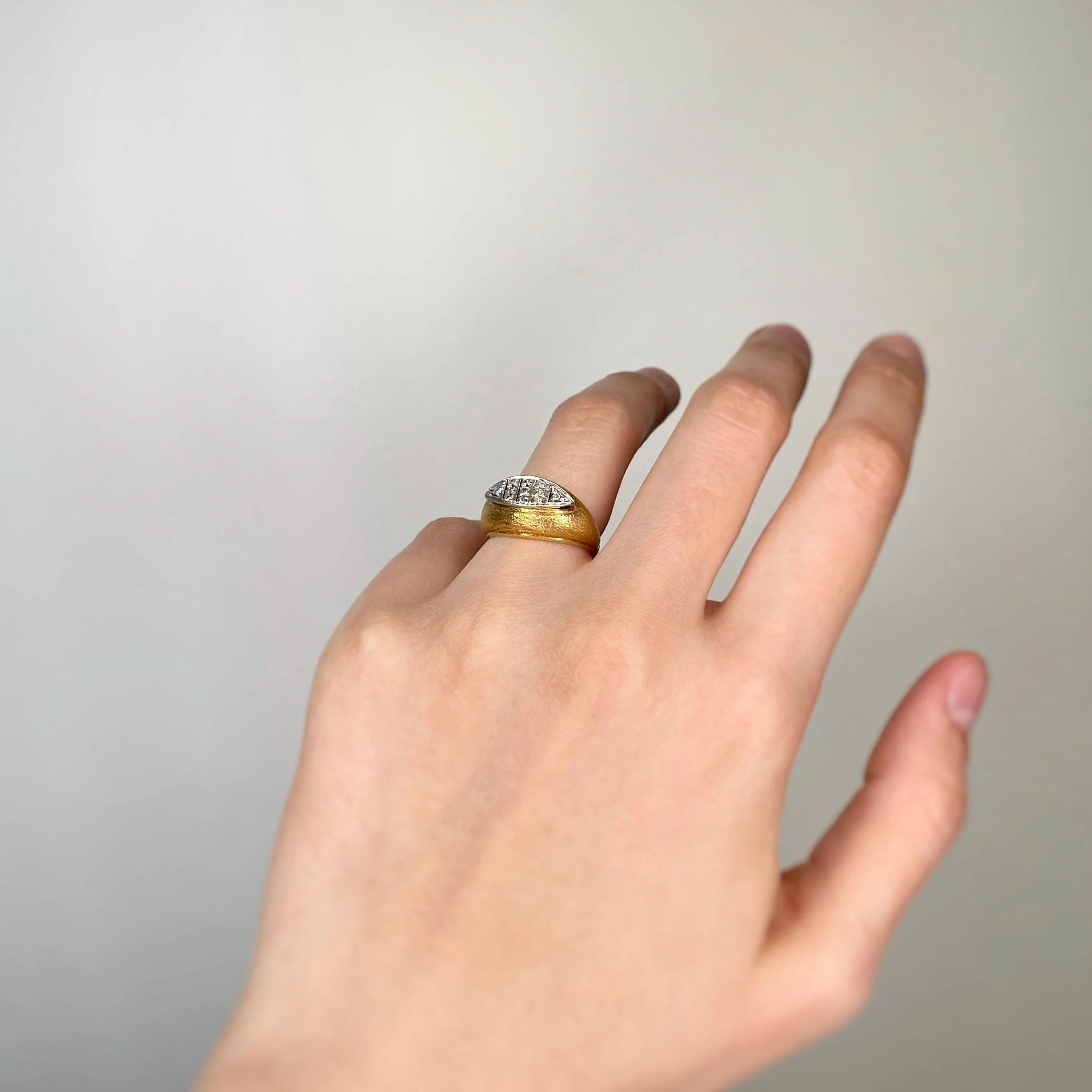 Ring - Two Golds & Diamonds - Image 5