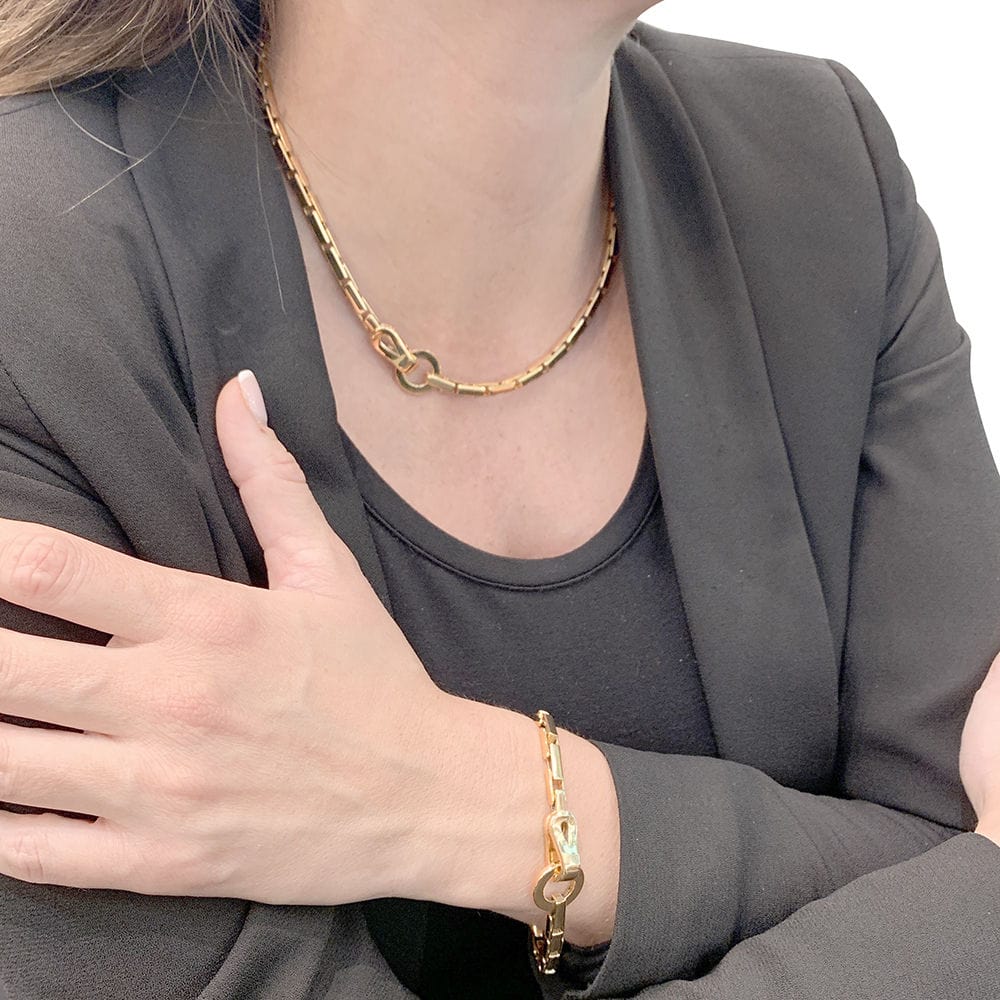 Necklace Cartier, "Agrafe", yellow gold. - Image 6
