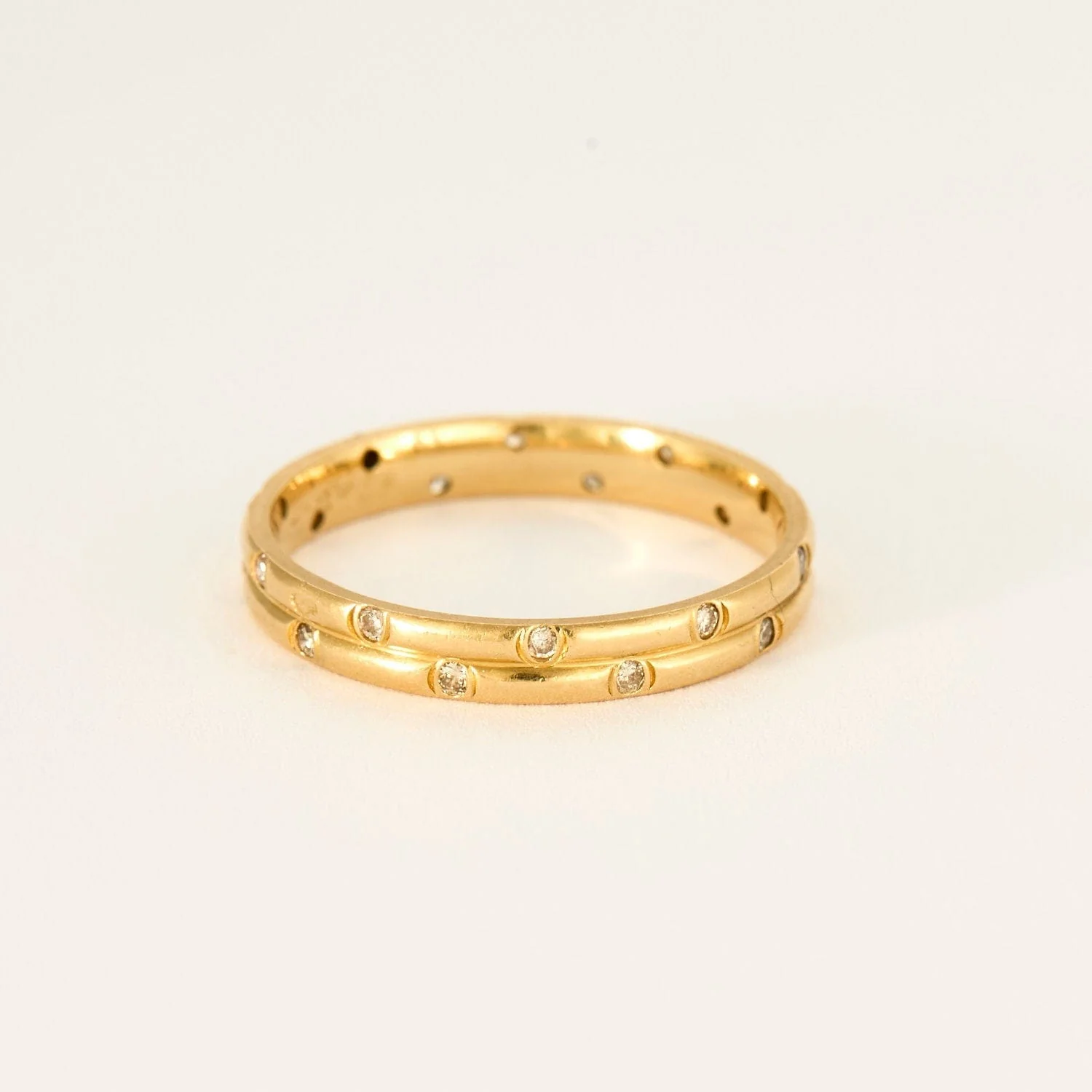 Yellow gold diamond ring - Image 4