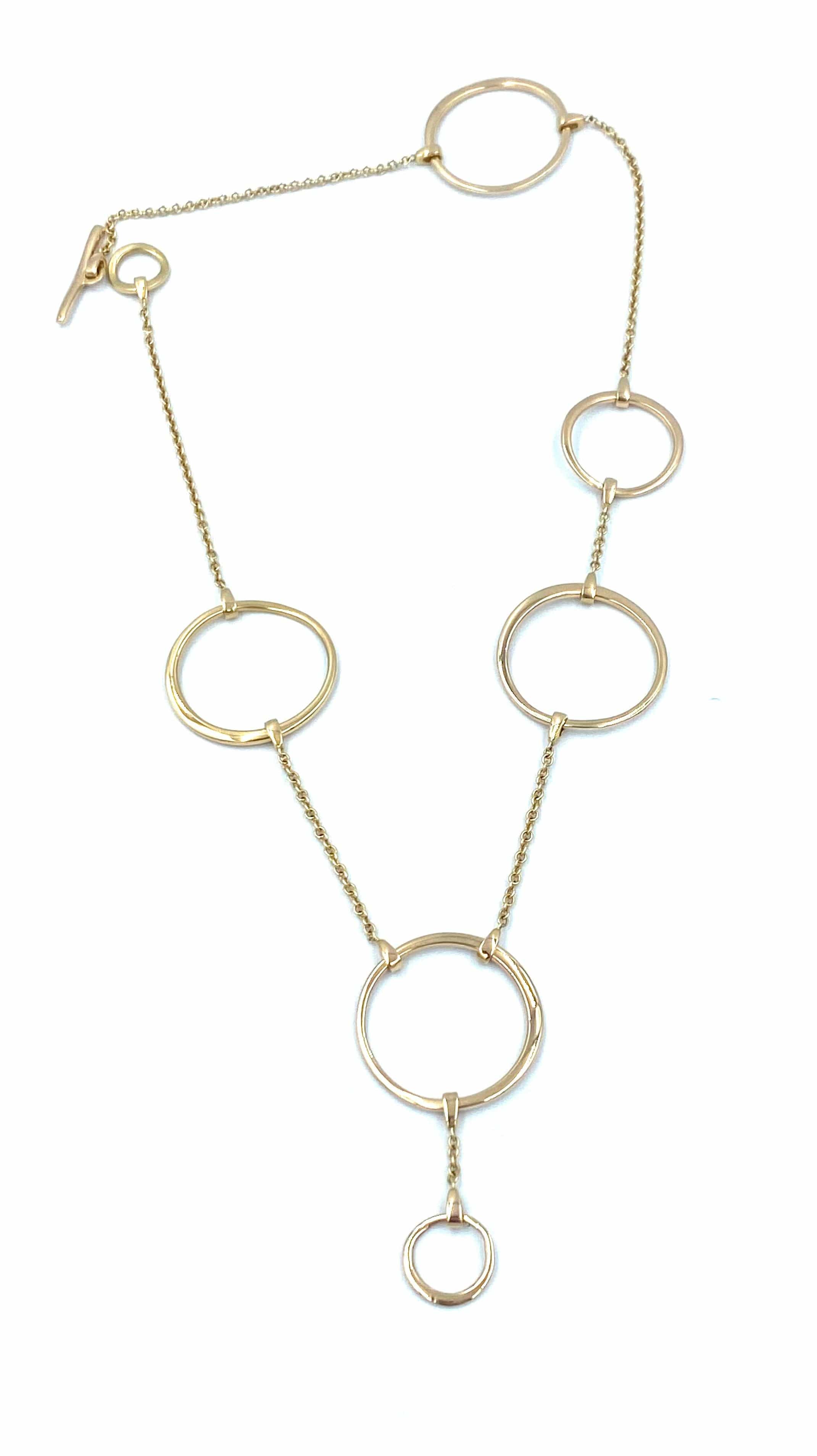 Rose gold geometric necklace - Image 8