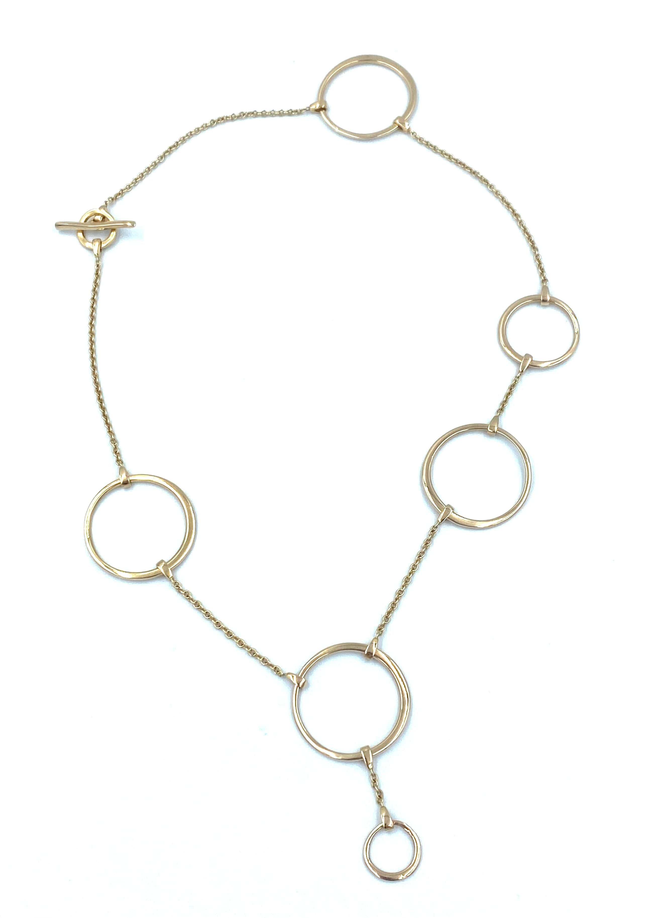 Rose gold geometric necklace - Image 9