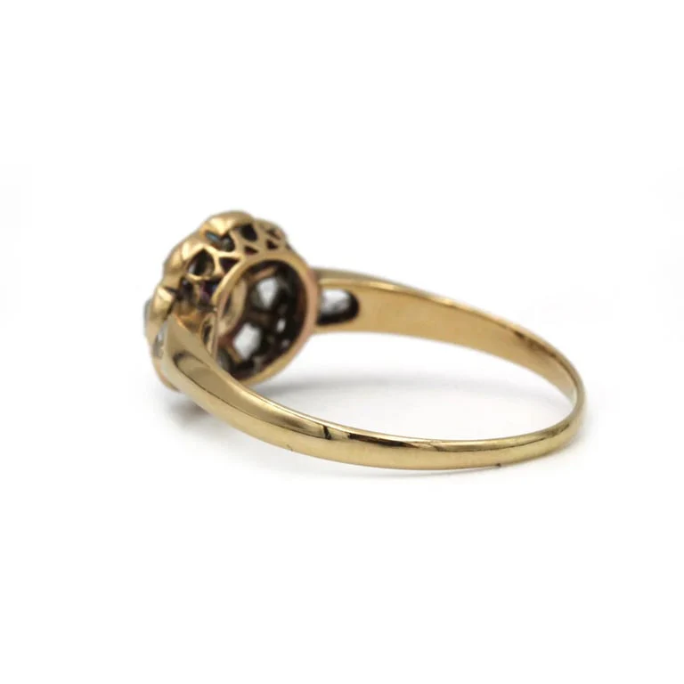 Ring - Yellow gold, sapphire and diamonds - Image 5