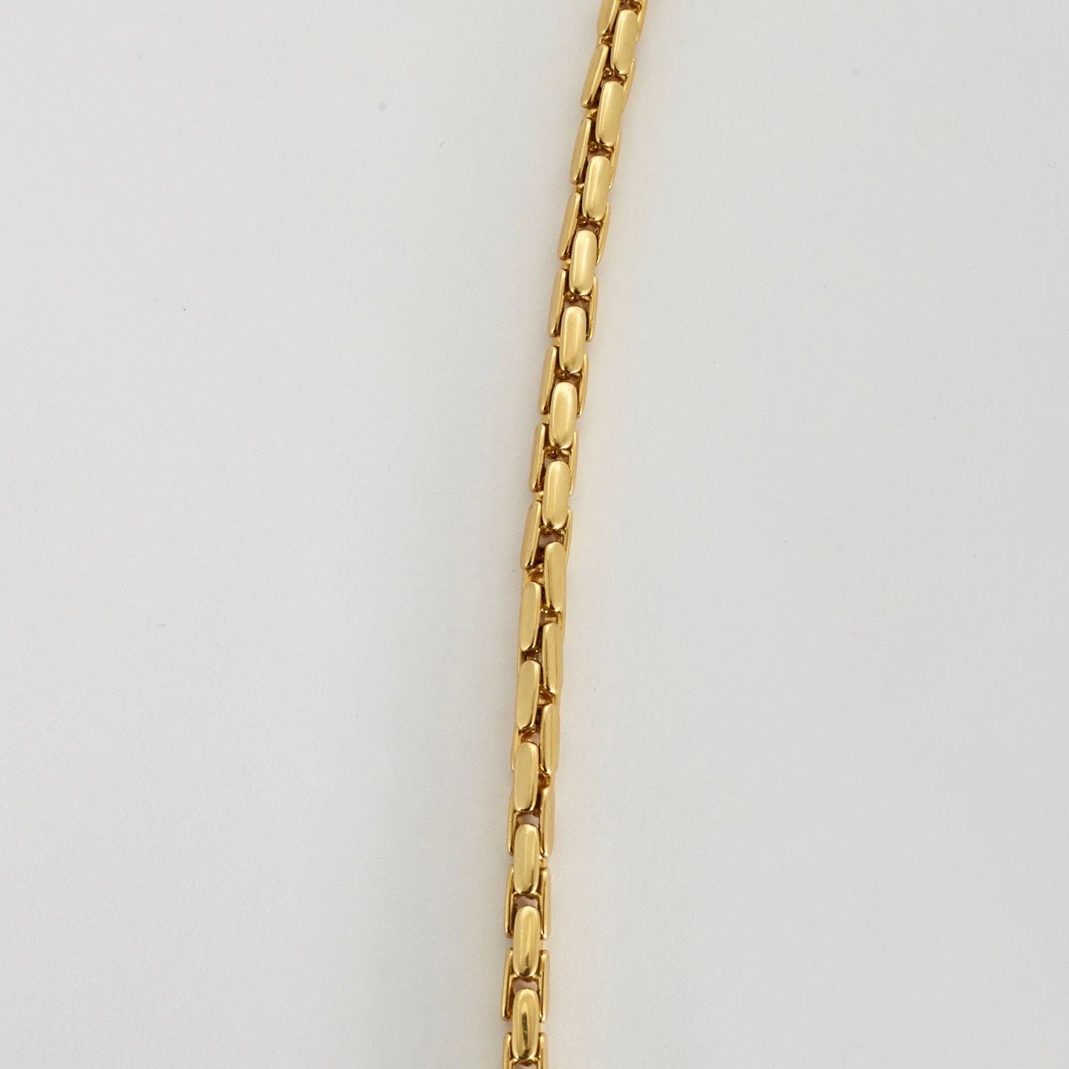 Yellow gold rice grain necklace - Image 3