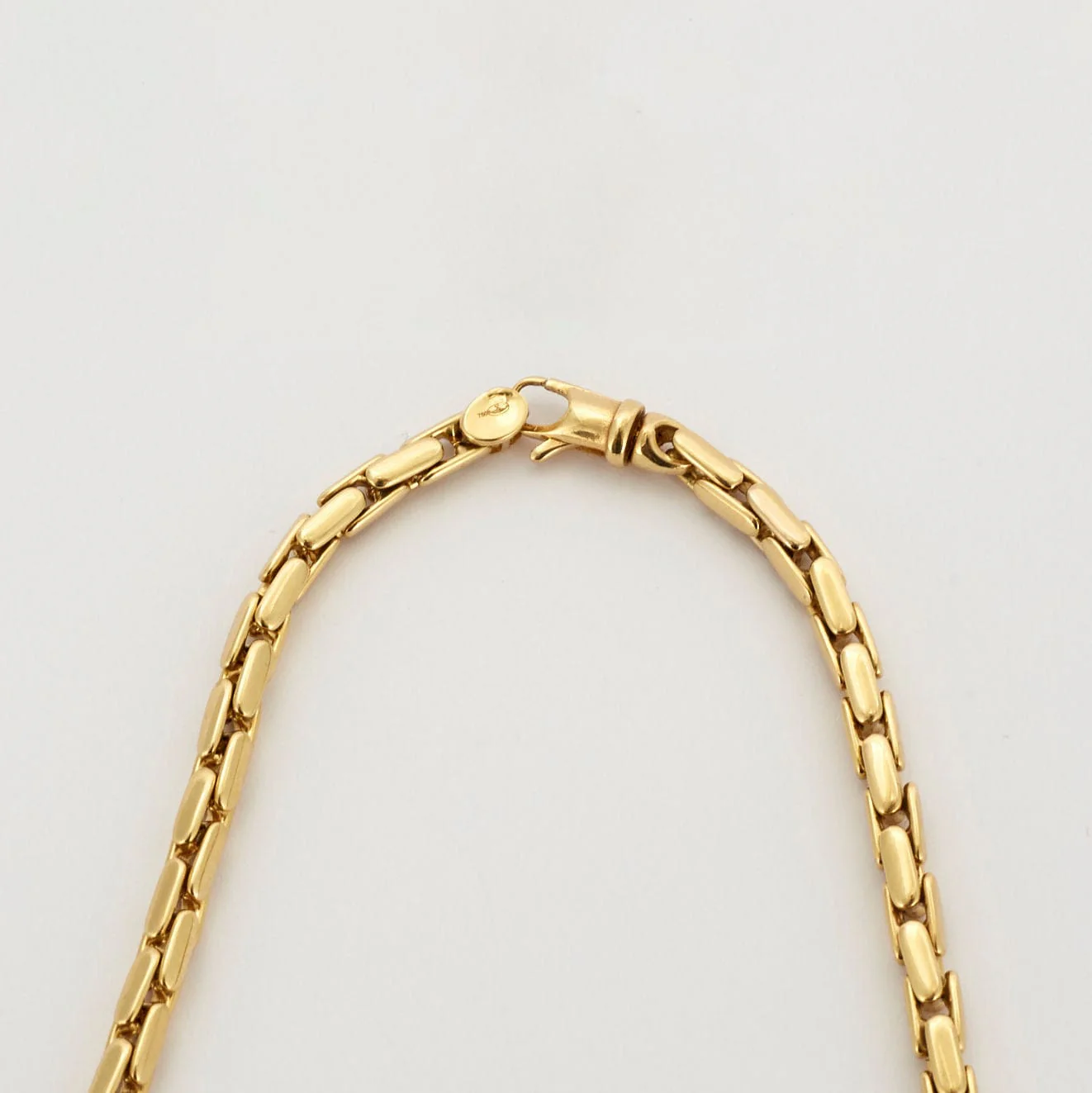 Yellow gold rice grain necklace - Image 4
