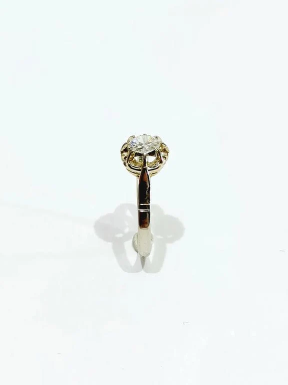 White gold diamond solitaire ring 0.45ct - Image 11
