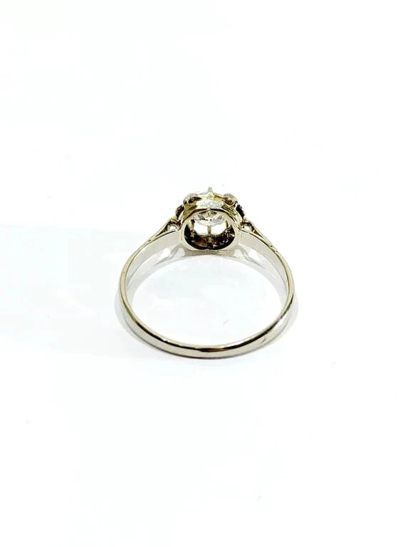 White gold diamond solitaire ring 0.45ct - Image 6