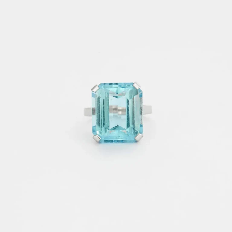 Topaz white gold ring - Image 2